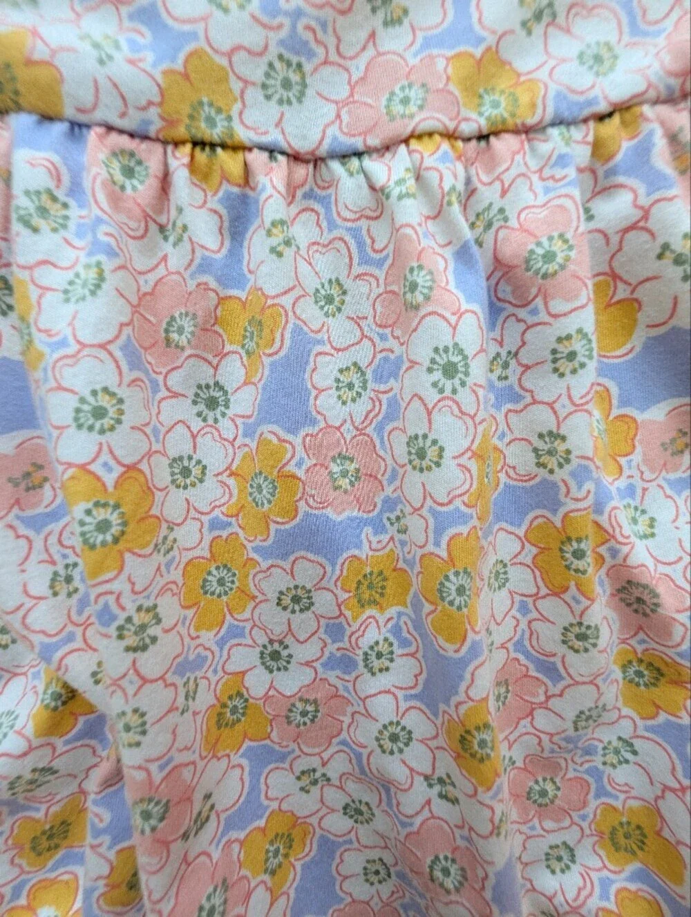 The Children's Place Girls Dress Multicolor Flower Pattern Cotton Size 4T